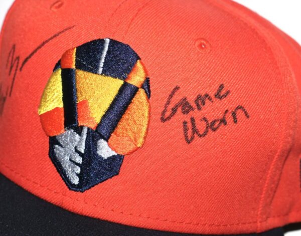 Blake Beers 2024 Game Used & Signed Official Orange Las Vegas Aviators Alternate New Era 59FIFTY Hat