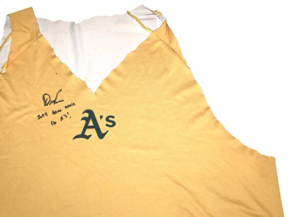 Drew Lugbauer 2024 Game Worn & Signed Official Oakland Athletics Cut-Off Shirt