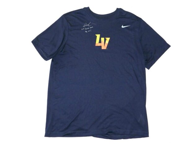 Drew Lugbauer Player Issued & Signed Official Las Vegas Aviators "LAUGBAUER 17" Nike Dri-Fit Shirt