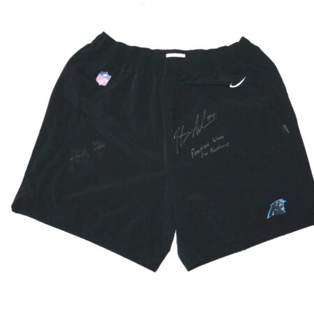 Henry Anderson Player Issued & Signed Official Carolina Panthers #94 Nike On-Field XXL Shorts