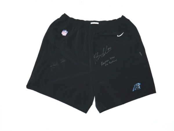 Henry Anderson Player Issued & Signed Official Carolina Panthers #94 Nike On-Field XXL Shorts