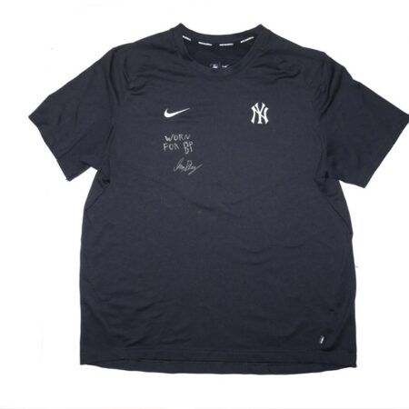 Indigo Diaz 2024 Player Issued & Signed Official New York Yankees INDIGO DIAZ Nike Dri-Fit Shirt