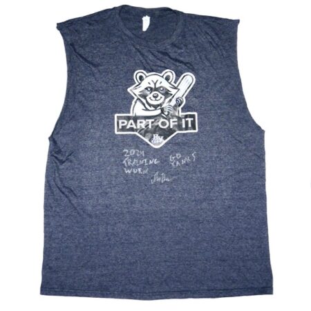 Indigo Diaz 2024 Training Worn & Signed GO YANKS Hudson Valley Renegades XL Sleeveless Shirt