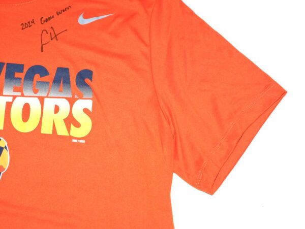 Logan Davidson 2024 Game Worn & Signed Official Las Vegas Aviators DAVIDSON 8 Nike XL Shirt