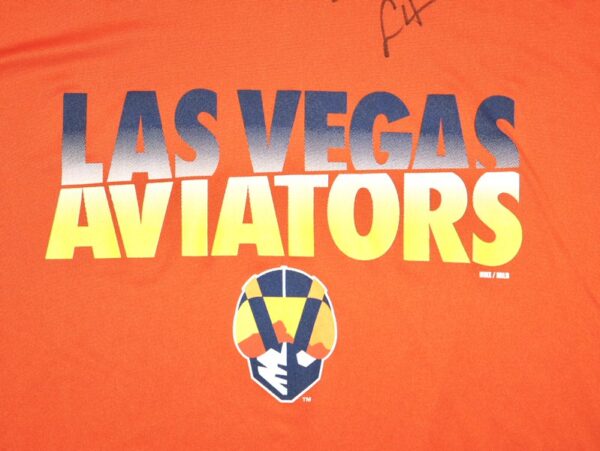 Logan Davidson 2024 Game Worn & Signed Official Las Vegas Aviators DAVIDSON 8 Nike XL Shirt