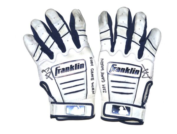 Logan Davidson 2024 Las Vegas Aviators Game Worn & Signed Franklin Batting Gloves