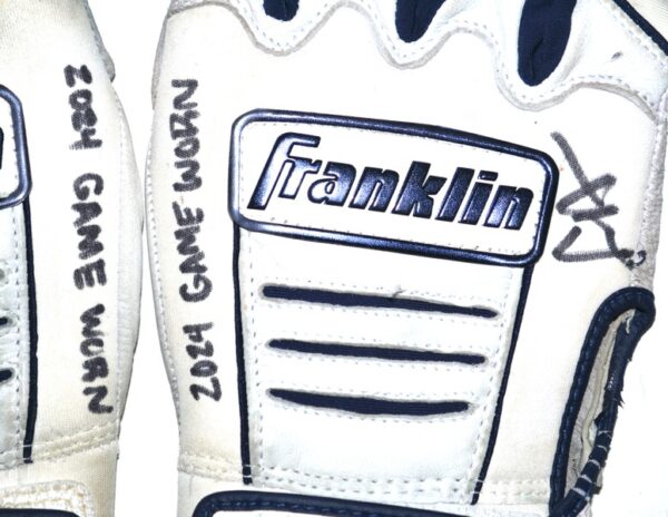 Logan Davidson 2024 Las Vegas Aviators Game Worn & Signed Franklin Batting Gloves