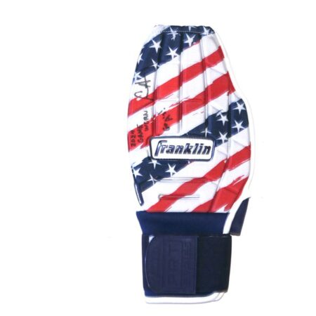 Logan Davidson 2024 Las Vegas Aviators Game Worn & Signed Franklin Sports MLB Stars and Stripes Sliding Mitt