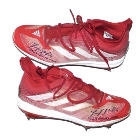 Logan O’Hoppe 2023 Los Angeles Angels #14 Game Worn & Signed Adidas Adizero Cleats