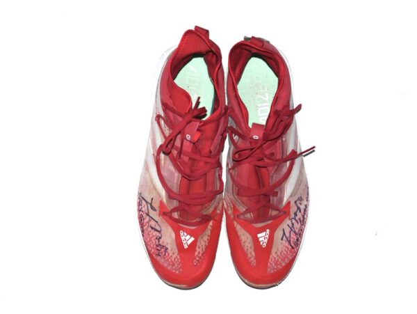 Logan O’Hoppe 2023 Los Angeles Angels #14 Game Worn & Signed Adidas Adizero Cleats