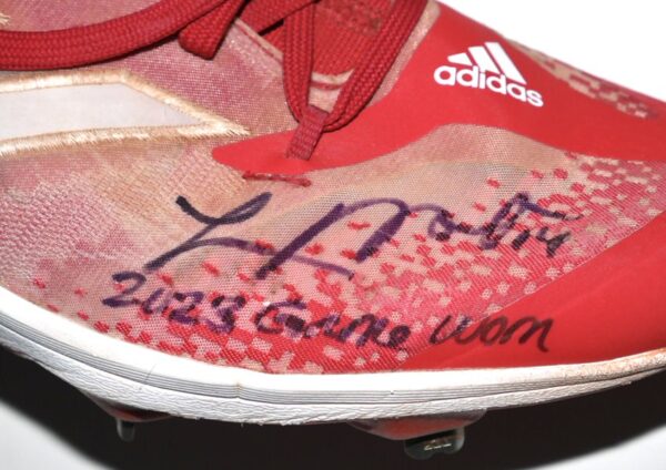 Logan O’Hoppe 2023 Los Angeles Angels #14 Game Worn & Signed Adidas Adizero Cleats