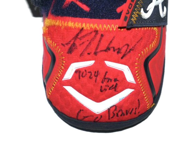 Luke Waddell 2024 Gwinnett Stripers Game Worn & Signed Atlanta Braves WADDELL EvoShield Elbow Guard