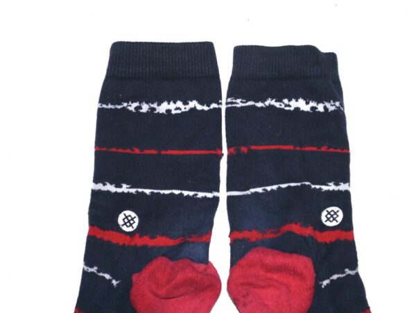 Luke Waddell Game Worn & Signed Official Atlanta Braves WADDELL 75 Stance MLB Socks