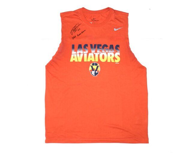 Robert Dugger 2024 Game Worn & Signed Official Las Vegas Aviators DUGGER 52 Nike Dri-Fit Shirt