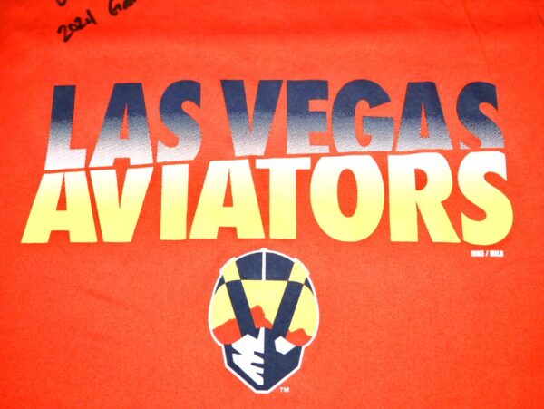 Robert Dugger 2024 Game Worn & Signed Official Las Vegas Aviators DUGGER 52 Nike Dri-Fit Shirt