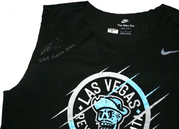 Robert Dugger 2024 Game Worn & Signed Official Reyes de Plata de Las Vegas Copa de la Diversion DUGGER 52 Nike Shirt