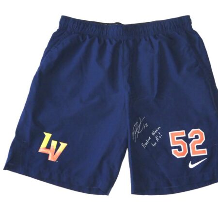 Robert Dugger 2024 Practice Worn & Signed Official Las Vegas Aviators #52 Nike Dri-Fit Shorts