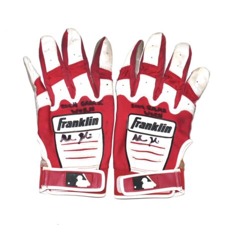 Adam Zebrowski 2024 Rome Emperors Game Worn & Signed Franklin Batting Gloves