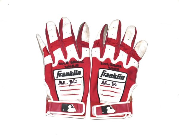 Adam Zebrowski 2024 Rome Emperors Game Worn & Signed Franklin Batting Gloves