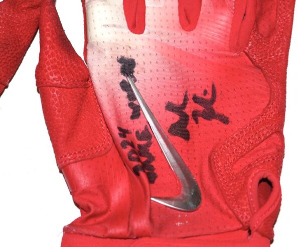 Adam Zebrowski 2024 Rome Emperors Game Worn & Signed Nike Huarache Baseball Gloves