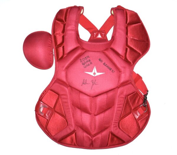 Adam Zebrowski 2024 Rome Emperors Game Worn & Signed Red All-Star System 7 Axis CP50PRO Chest Protector