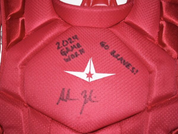 Adam Zebrowski 2024 Rome Emperors Game Worn & Signed Red All-Star System 7 Axis CP50PRO Chest Protector