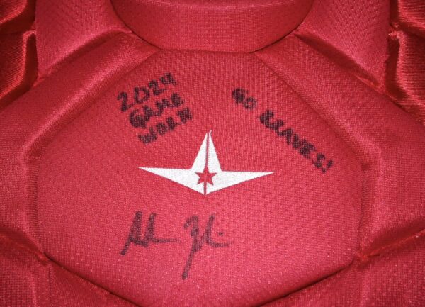 Adam Zebrowski 2024 Rome Emperors Game Worn & Signed Red All-Star System 7 Axis CP50PRO Chest Protector