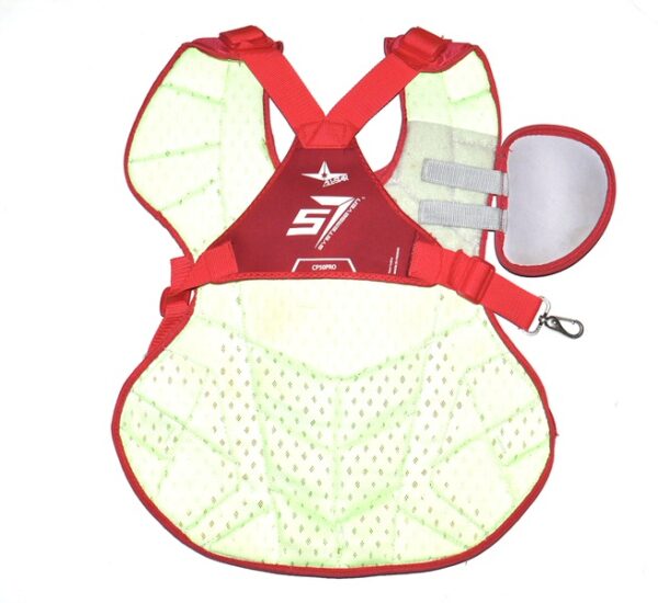 Adam Zebrowski 2024 Rome Emperors Game Worn & Signed Red All-Star System 7 Axis CP50PRO Chest Protector