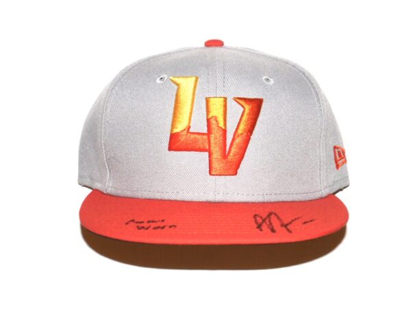 Armando Alvarez 2024 Game Worn & Signed Official Las Vegas Aviators #28 Alternate New Era 59FIFTY Hat