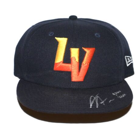 Armando Alvarez 2024 Game Worn & Signed Official Las Vegas Aviators #28 Alternate New Era 59FIFTY Hat