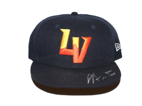 Armando Alvarez 2024 Game Worn & Signed Official Las Vegas Aviators #28 Alternate New Era 59FIFTY Hat