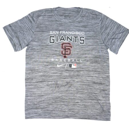 Armando Alvarez Team Issued & Signed Official San Francisco Giants Baseball Nike Dri-Fit Shirt