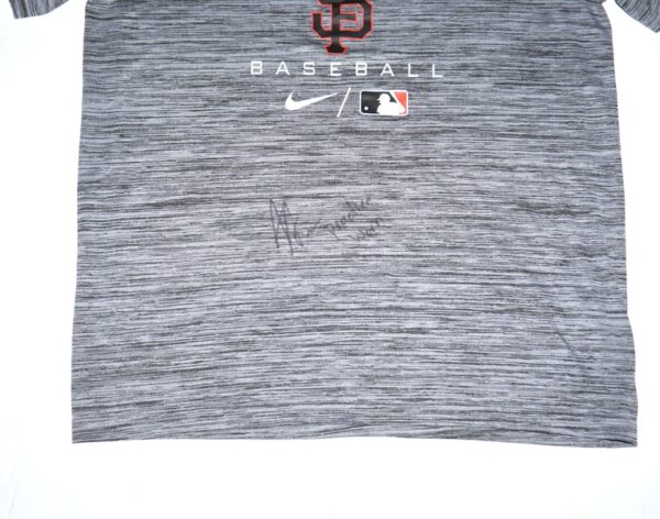 Armando Alvarez Team Issued & Signed Official San Francisco Giants Baseball Nike Dri-Fit Shirt