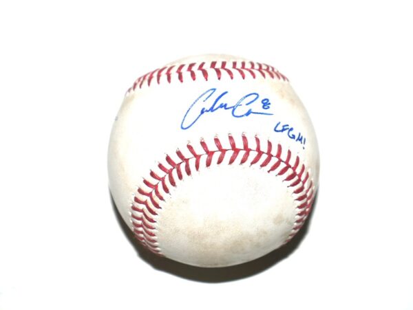 Coleman Crow Binghamton Rumble Ponies Practice Used & Signed LFGM! Official Major League Baseball