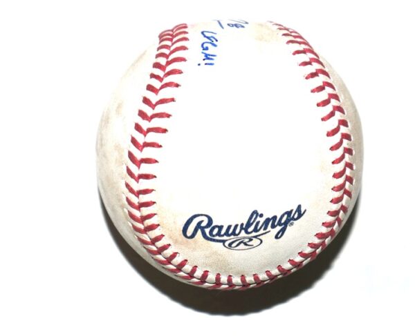 Coleman Crow Binghamton Rumble Ponies Practice Used & Signed LFGM! Official Major League Baseball