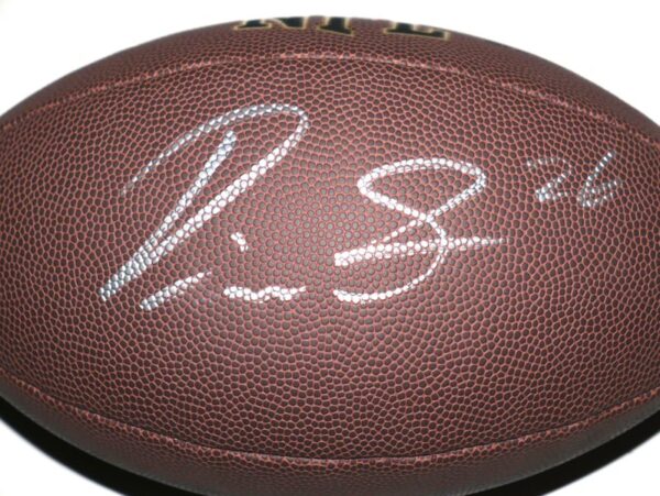 Devin Singletary New York Giants Autographed Signed WILSON NFL Official Size Super Grip Composite Leather Game Football - Beckett Hologram