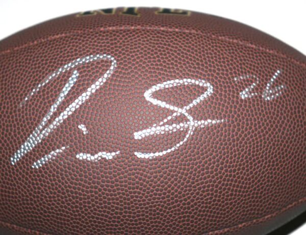 Devin Singletary New York Giants Autographed Signed WILSON NFL Official Size Super Grip Composite Leather Game Football - Beckett Hologram