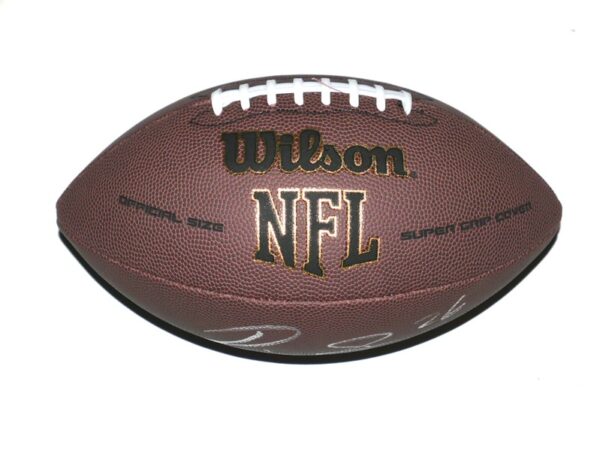 Devin Singletary New York Giants Autographed Signed WILSON NFL Official Size Super Grip Composite Leather Game Football - Beckett Hologram