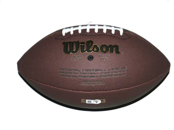 Devin Singletary New York Giants Autographed Signed WILSON NFL Official Size Super Grip Composite Leather Game Football - Beckett Hologram