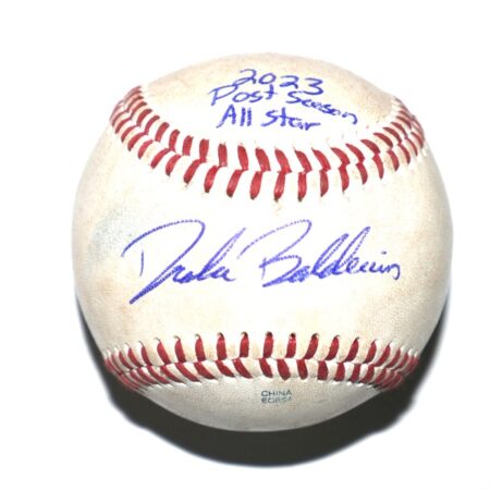 Drake Baldwin Gwinnett Stripers Signed & Inscribed Practice Used Official Minor League Baseball – Atlanta Braves Top Catching Prospect!