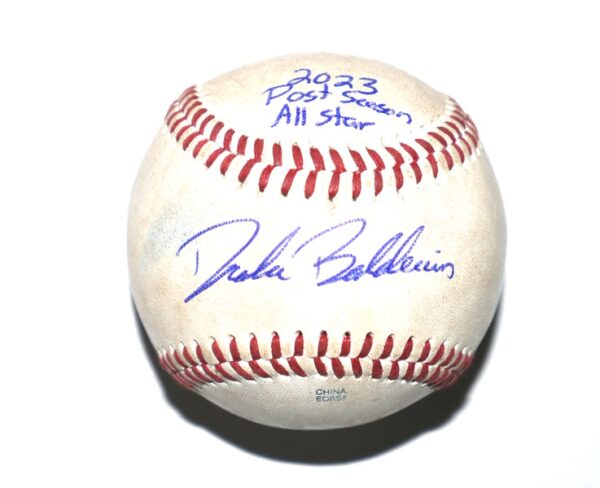 Drake Baldwin Gwinnett Stripers Signed & Inscribed Practice Used Official Minor League Baseball – Atlanta Braves Top Catching Prospect!