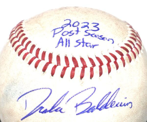 Drake Baldwin Gwinnett Stripers Signed & Inscribed Practice Used Official Minor League Baseball – Atlanta Braves Top Catching Prospect!