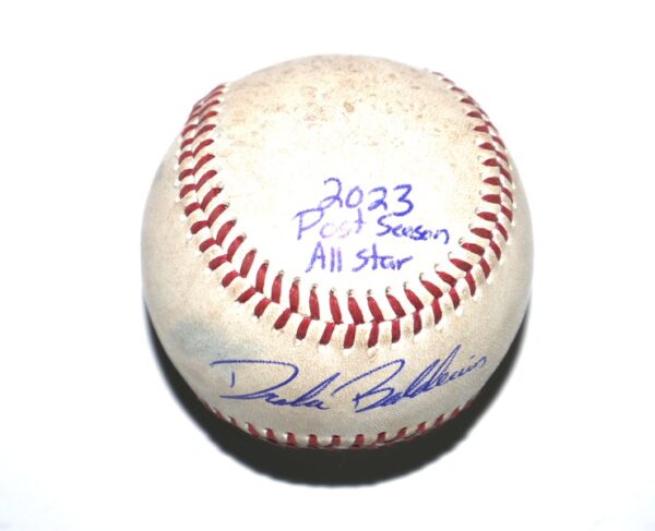 Drake Baldwin Gwinnett Stripers Signed & Inscribed Practice Used Official Minor League Baseball – Atlanta Braves Top Catching Prospect!