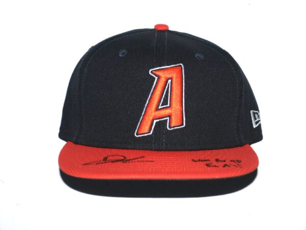 Drew Lugbauer 2024 Batting Practice Worn & Signed Official Las Vegas Aviators #17 New Era On-Field 59FIFTY Fitted Hat