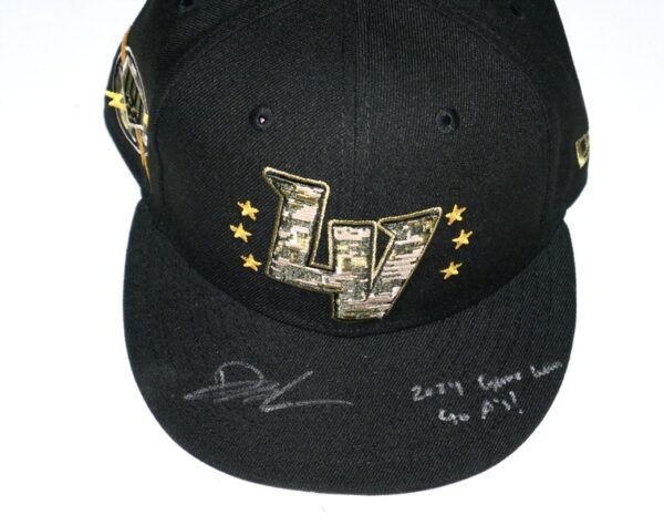 Drew Lugbauer 2024 Game Used & Signed Official Black Las Vegas Aviators Armed Forces Weekend #17 New Era 59FIFTY Fitted Hat