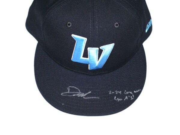 Drew Lugbauer 2024 Game Worn & Signed Official Las Vegas Aviators Fathers Day #17 New Era 59FIFTY Hat