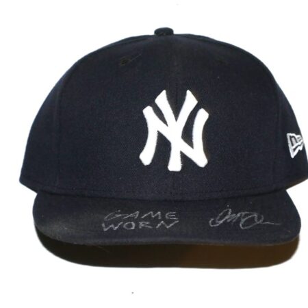 Indigo Diaz 2024 Game Worn & Signed Official New York Yankees On-Field New Era 59FIFTY Hat