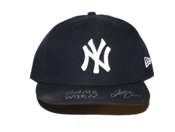 Indigo Diaz 2024 Game Worn & Signed Official New York Yankees On-Field New Era 59FIFTY Hat