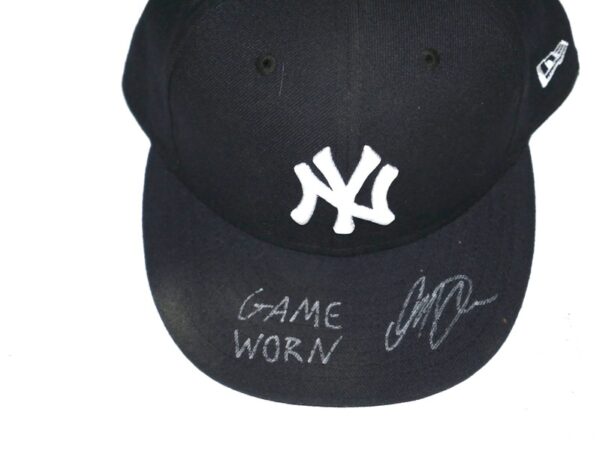 Indigo Diaz 2024 Game Worn & Signed Official New York Yankees On-Field New Era 59FIFTY Hat