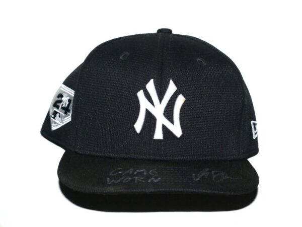 Indigo Diaz Game Worn & Signed Official New York Yankees 2024 Spring Training On-Field New Era 59FIFTY Hat